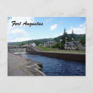 Fort augustus lock postkarte