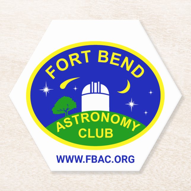 Fort Bend Astronomie Club Paper Untersetzer - Set  (Vorderseite)