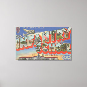 Fort Benning, Georgia - Infanterie schulen Leinwanddruck