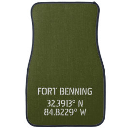 Fort Benning Latitude Longitude Autofußmatte