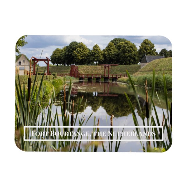 Fort Bourtange, Groningen, Niederlande Magnet (Horizontal)