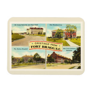 Fort Bragg # 2 Nord-Carolina NC Vintage Andenken Magnet