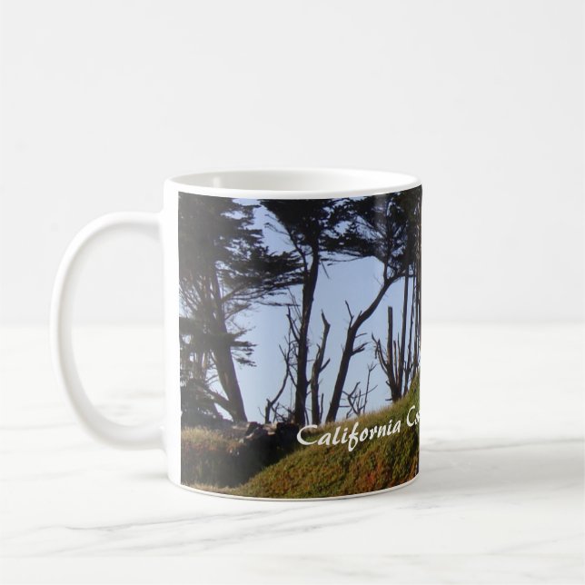 Fort Bragg California Montery Pines Kaffeetasse (Links)