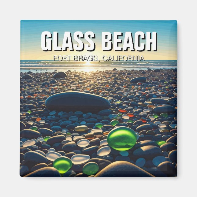 Fort Bragg Glass Beach California Magnet (Vorne)