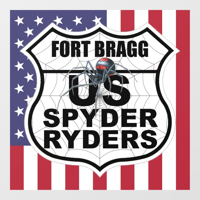 Fort Bragg Kapitel - Aufkleber Flagge & Logo (Blatt)