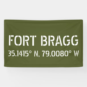 Fort Bragg Latitude Länge Banner