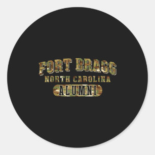 Fort Bragg North Carolina NC Alumni Armee Veteran Runder Aufkleber