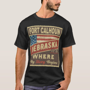 FORT CALHOUN, NE Hier beginnt meine Geschichte T-Shirt