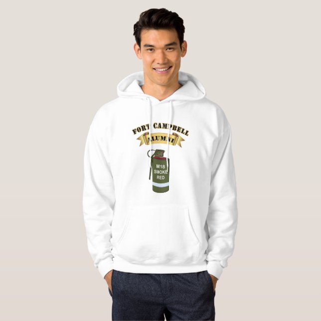 FORT CAMPBELL ALUMNI POP SMOKE HOODIE (Vorne ganz)
