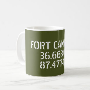 Fort Campbell Latitude Länge Kaffeetasse