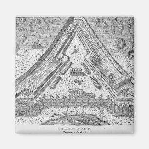 Fort Caroline abgeschlossen Magnet