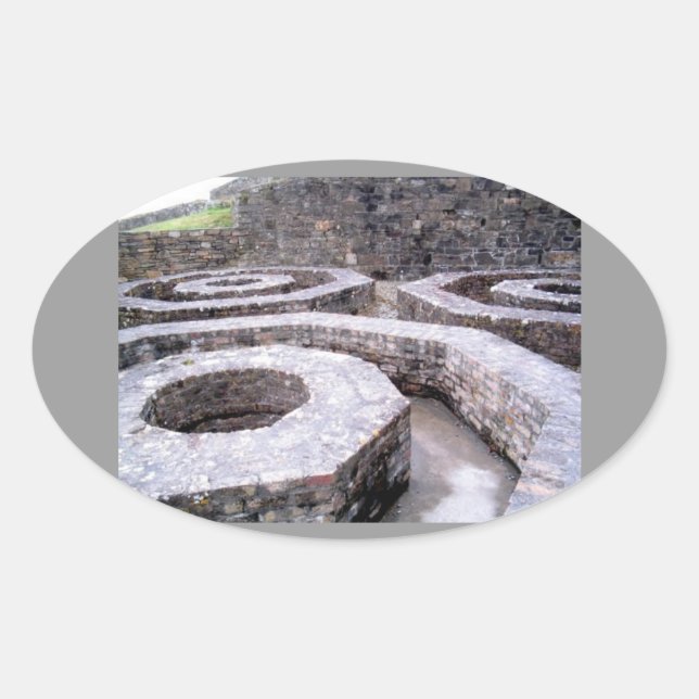 Fort Charles Ovaler Aufkleber (Vorderseite)