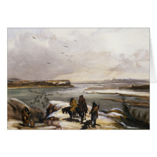 Fort Clark auf dem Missouri im Februar 1834 Platte