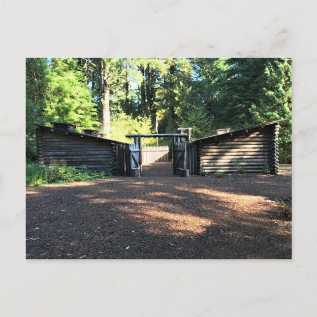 Fort Clatsop, Astoria, Oregon Postkarte (Vorderseite)