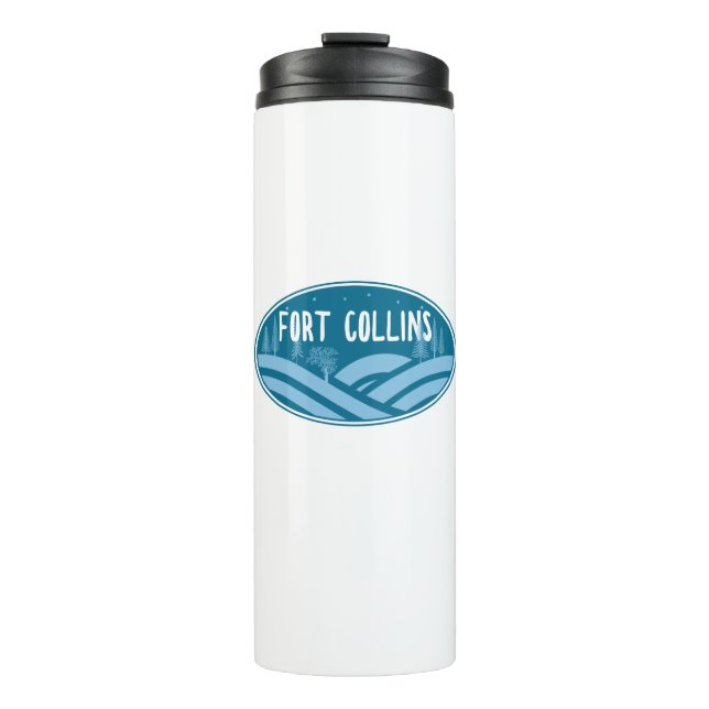 Fort Collins Colorado Außenbereich Thermosbecher (Vorderseite)