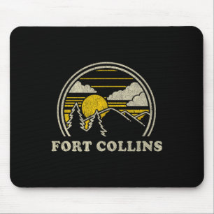 Fort Collins Colorado Co T-Shirt Vintage Wandern M Mousepad