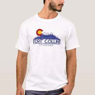 Fort Collins Colorado Holzbäume Shirt