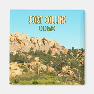 Fort Collins Colorado Horsetooth Rock Magnet