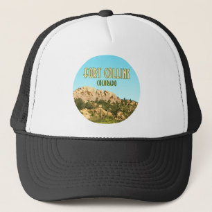 Fort Collins Colorado Horsetooth Rock Truckerkappe