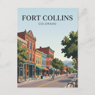 Fort Collins Colorado Postkarte