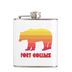 Fort Collins Colorado Rainbow Bear Flachmann