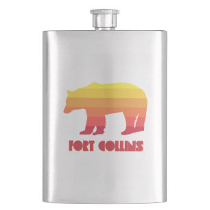 Fort Collins Colorado Regenbogenbär Flachmann