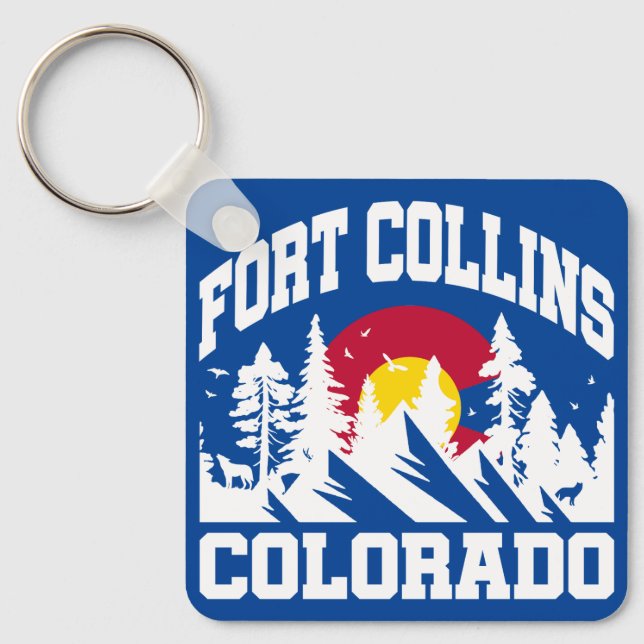 Fort Collins, Colorado Schlüsselanhänger (Vorderseite)