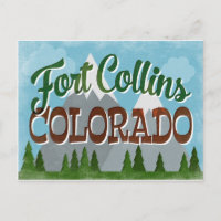 Fort Collins Colorado Snowy Mountains