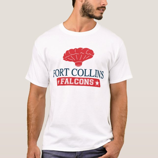 Fort- Collinsfalken - Zuhause des Ballon-Jungen T-Shirt (Vorderseite)