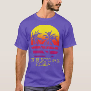 Fort De Soto Park Florida Strände Tropical Palm Tr T-Shirt