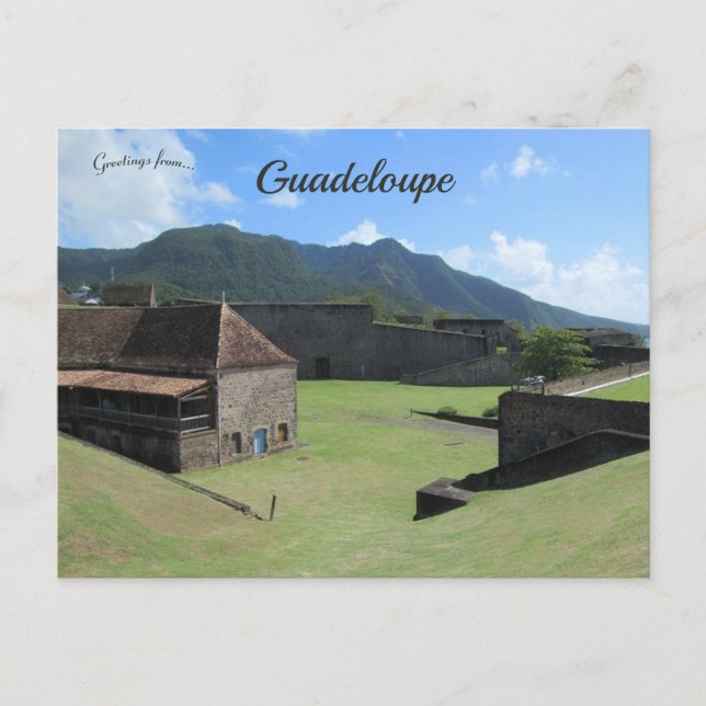 Fort Delgres auf Basse-Terre in Guadeloupe Postkarte (Vorderseite)