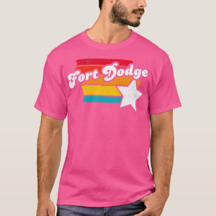 Fort Dodge Iowa Vintag Zerstreutes Souvenir 2 T-Shirt