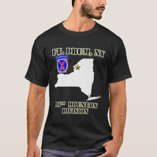 Fort Drum Army Base - 10. Gebirgsabteilung Design T-Shirt