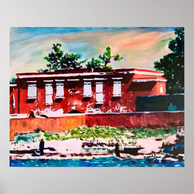 Fort Frederik Historisches Sehenswürdigkeit Poster (Vorne)