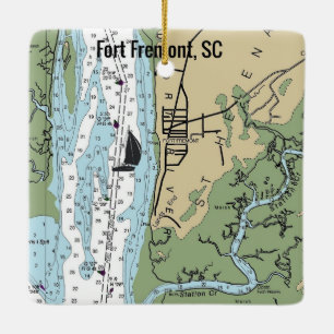 Fort Fremont South Carolina Keramikornament