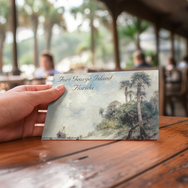 Fort George Island, Postkarte (Von Creator hochgeladen)