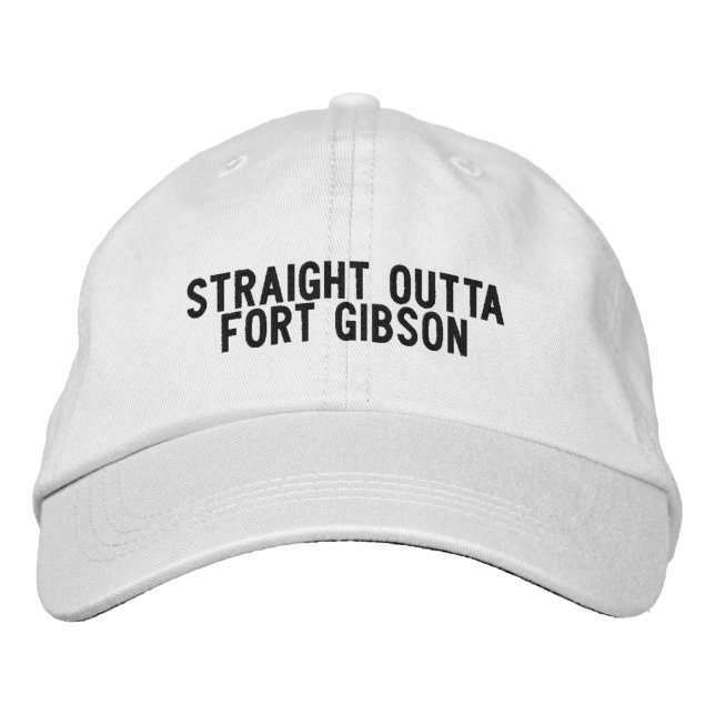 Fort Gibson Oklahoma Hat Bestickte Baseballkappe (Vorderseite)