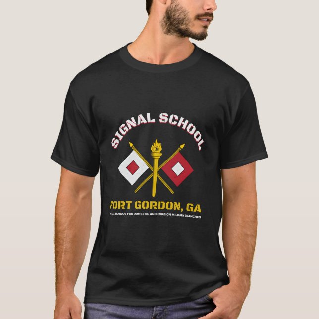 Fort Gordon Signal Schule T-Shirt (Vorderseite)