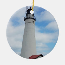 Fort Gratiot Leuchtturm in Michigan Keramik Ornament