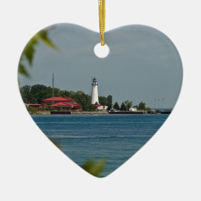 Fort Gratiot Leuchtturm Keramik Ornament (Vorne)