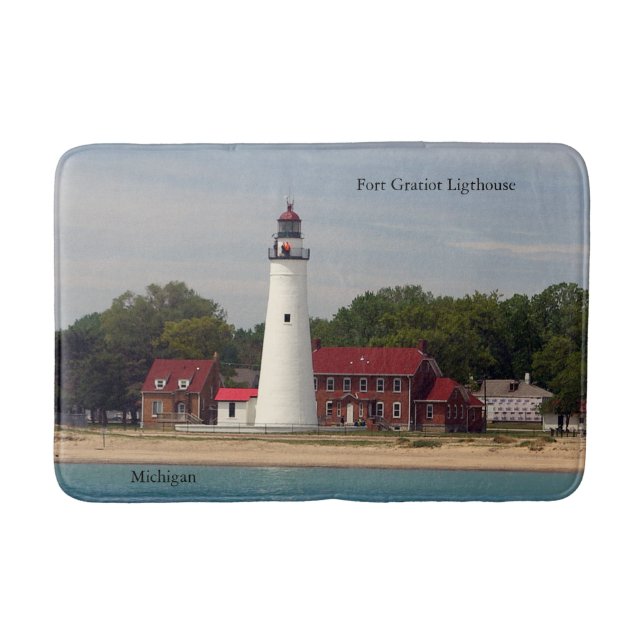 Fort Gratiot Lighthouse bathmat Badematte (Vorderseite)