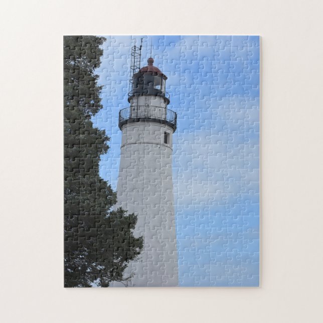 Fort Gratiot Lighthouse Foto erstellt Puzzle (Vertikal)