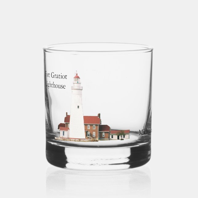 Fort Gratiot Lighthouse Whiskyglas (Vorderseite)
