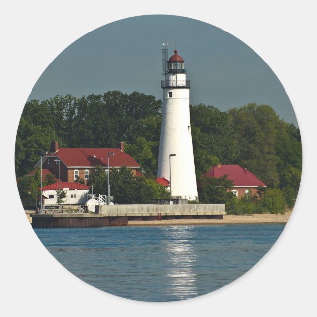 Fort Gratiot Michigan Runder Aufkleber (Vorderseite)