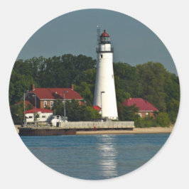 Fort Gratiot Michigan Runder Aufkleber