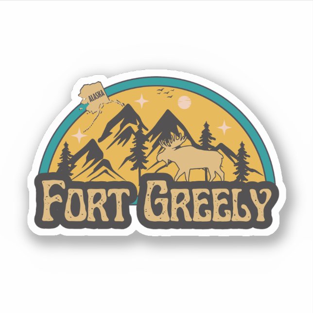 Fort Greely, Alaska Sticker (Vorderseite)