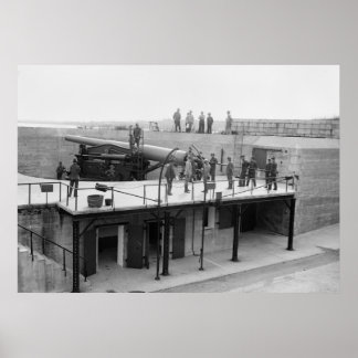 Fort Hamilton Cannon, 1908 Poster