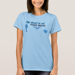 Fort- HoodT - Shirt-Entwurfs-Blau T-Shirt