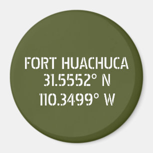 Fort Huachuca Latitude Longitude Magnet