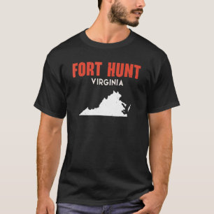 Fort Hunt Virginia USA Staat America Travel Jungfr T-Shirt